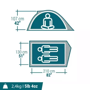 Quechua MH100 2P Tent